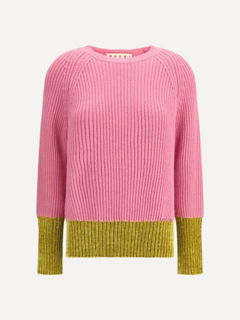 Marni Color block wool Sweater