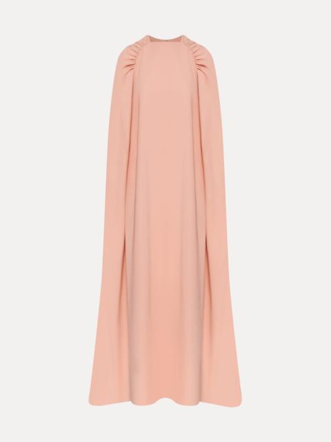 RUSHED SHOULDER GEORGETTE CAFTAN