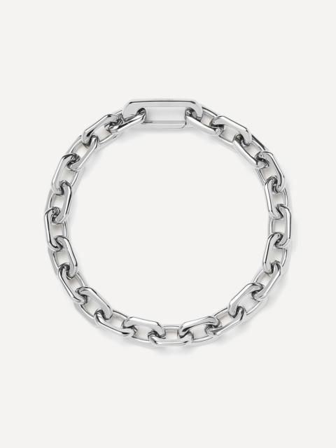 MISSOMA Platinum-Plated Square Paperclip Chain Bracelet