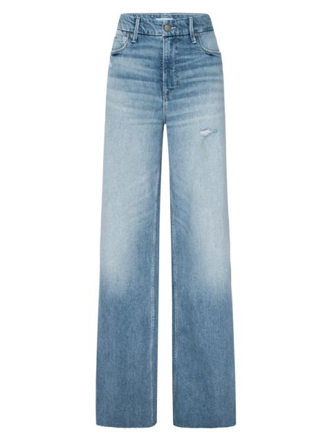 GOOD AMERICAN Women's Good Skate High-Rise Wide Cropped Jeans - Indigo