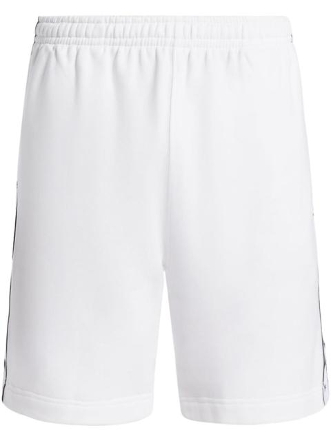 LACOSTE logo-stripe cotton-blend track shorts