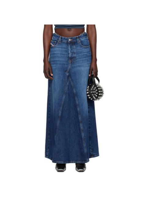 Diesel Blue De-Pago Denim Maxi Skirt