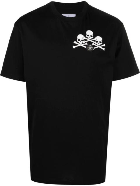 skull-print detail T-shirt