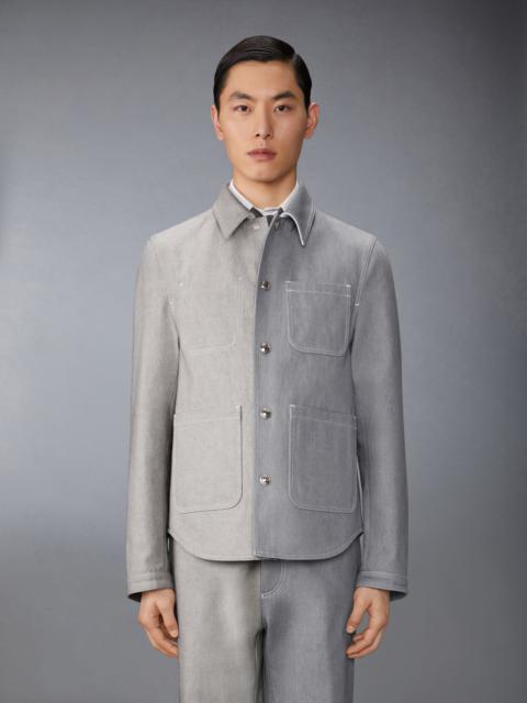 ジャケット THOM BROWNE FW25 'Fun-Mix' blazer (FBC010F00473 025) Thom Browne Fun-Mix Shetland Stripe Straight Fit Sport Coat