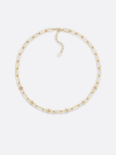Dior CD Diamond Chain Link Necklace