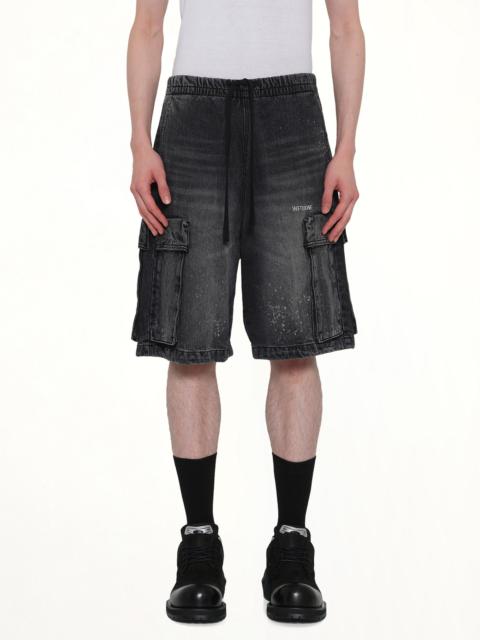 We11done Pocket Shorts in Black