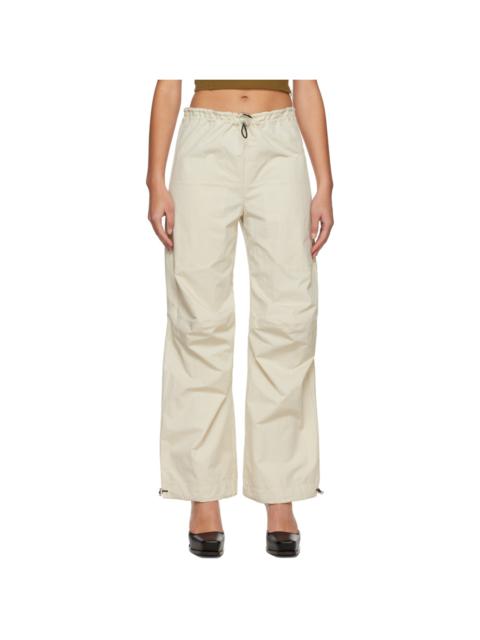 Yuzefi Beige Drawstring Lounge Pants