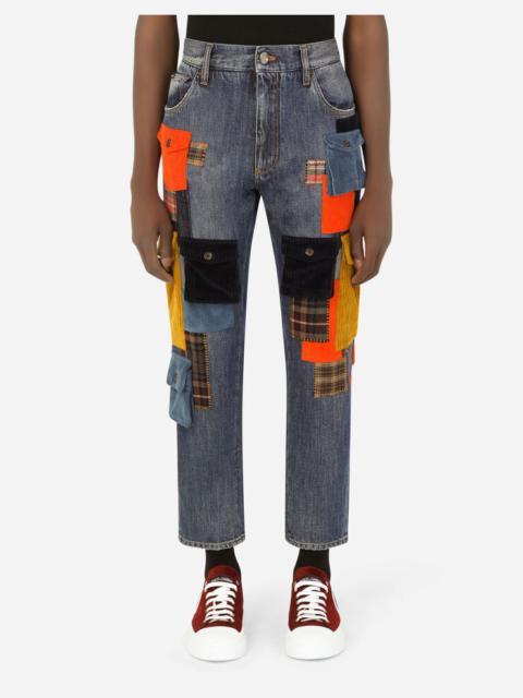 Dolce & Gabbana Loose jeans with multiple pockets