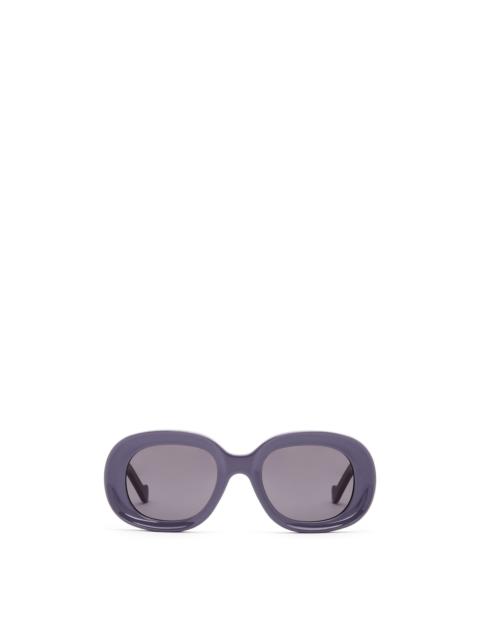Oval sunglasses in acetate