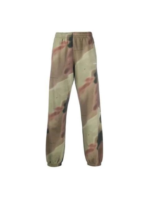 Off-White Camouflage Printing Sports Pants Green OMCH029E20FLE0046001