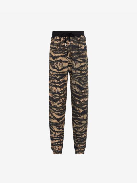 Roberto Cavalli Animal-Print Cotton Track Pants