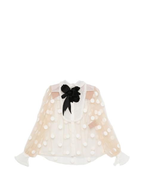 Valentino polka-dot blouse