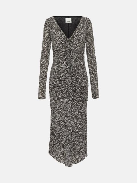 Isabel Marant Laly printed jersey midi dress