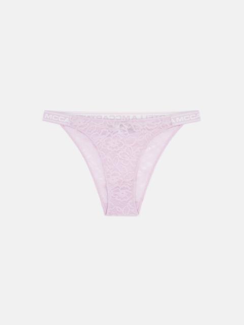 Stella McCartney Logo Lace High-Leg Bikini Briefs