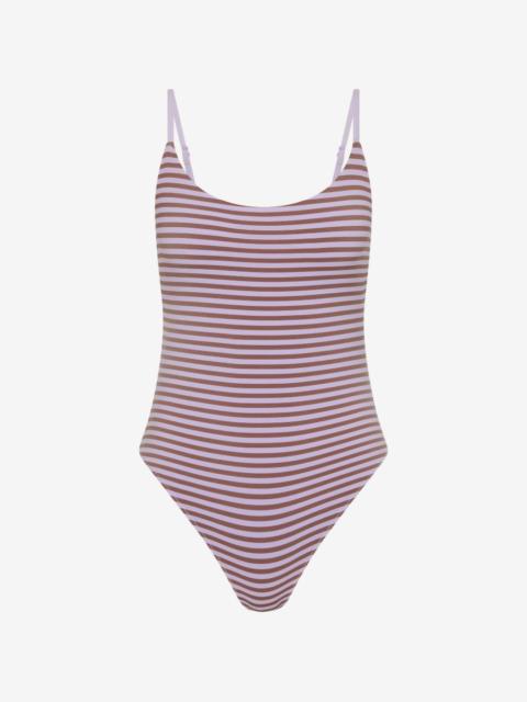 THE UPSIDE Miami Flow horizontal-stripe swimsuit