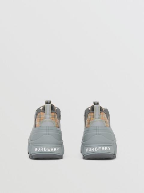 Burberry Check, Leather and Suede Arthur Sneakers