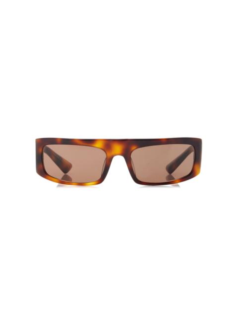 KHAITE x Oliver Peoples 1979C Square-Frame Acetate Sunglasses brown