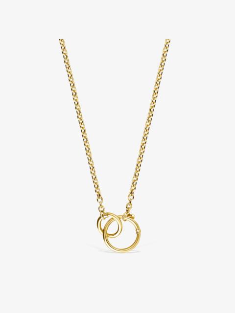 TOUS 18K solid gold Hold Necklace 37.5cm.