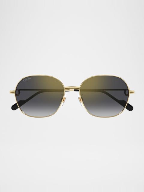 Cartier Gradient Metal Butterfly Sunglasses