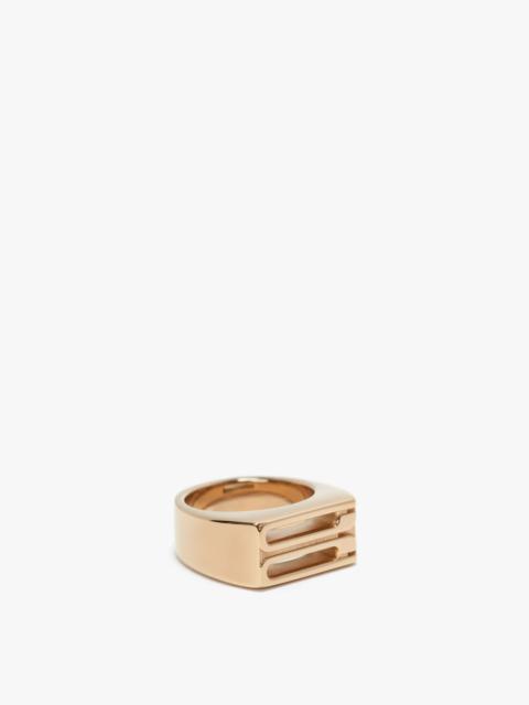 Victoria Beckham Exclusive Frame Signet Ring In Gold