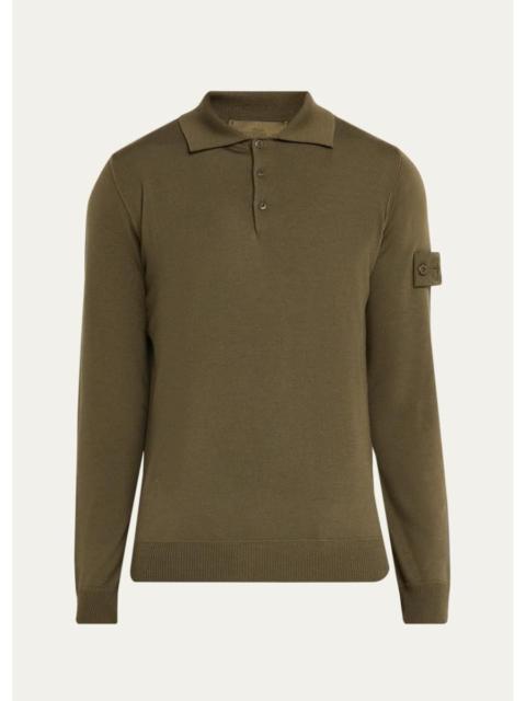 Stone Island Men's Wool Polo Sweater