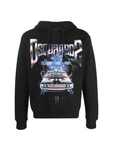 DSQUARED2 logo-print hoodie