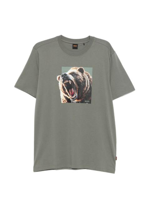 BOSS Dobermann bear-graphic T-shirt