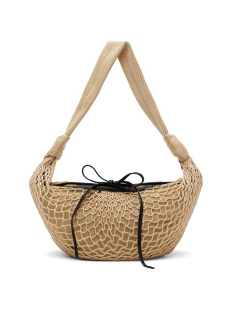 Lemaire Beige Fortune Croissant Filt Bag