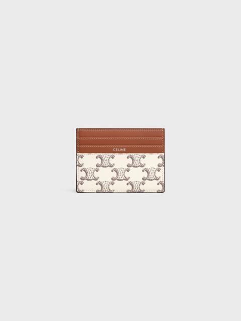 CELINE LARGE CARD HOLDER in Triomphe Canvas and calfskin