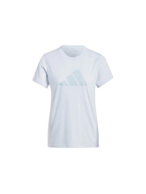 adidas adidas Women's Train Essentials Big Performance Logo T-Shirt Halo Blue/Wonder Blue