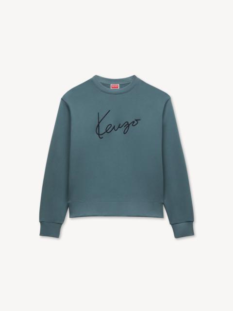 KENZO 'KENZO Signature' embroidered sweatshirt in cotton