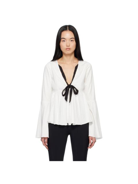 KIKA VARGAS White Naomi Blouse