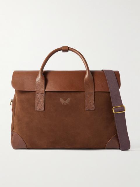 BENNETT WINCH Suede and Leather Briefcase