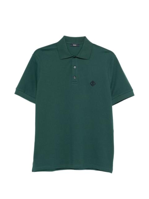 Herno Short sleeve logo polo shirt