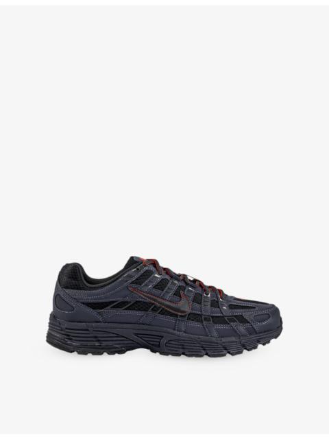 Nike P-6000 Leather And Mesh Trainers