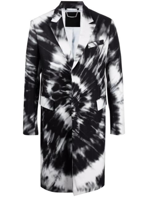 PHILIPP PLEIN single-breasted tie-dye coat