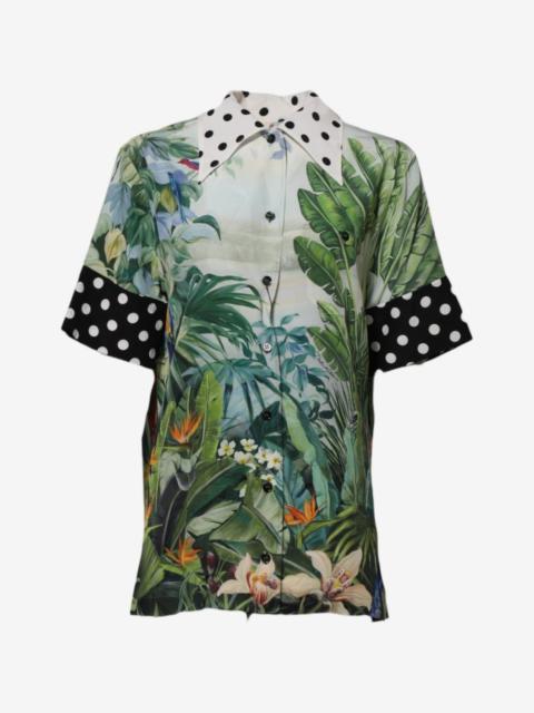 Dolce & Gabbana floral-print silk shirt