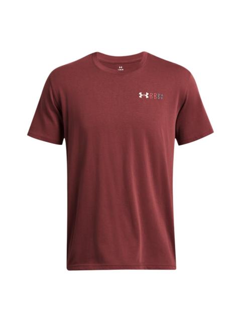 Under Armour Under Armour Heavyweight Training Graphic T-shirt 'Dark Red' 1382904-688