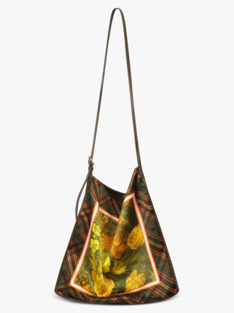 Dries Van Noten SCARF PRINT LARGE SHOULDER BAG | YELLOW