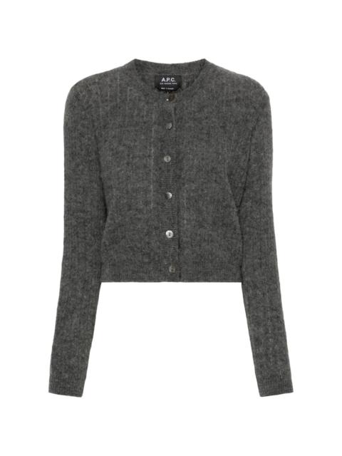 A.P.C. long-sleeve cropped cardigan