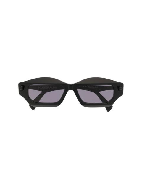 Kuboraum angular slim-frame sunglasses