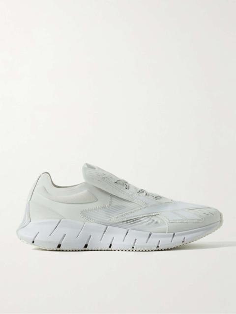 Maison Margiela + Maison Margiela Project 0 ZS Memory Of appliquéd Rubber-Trimmed Felt Sneakers