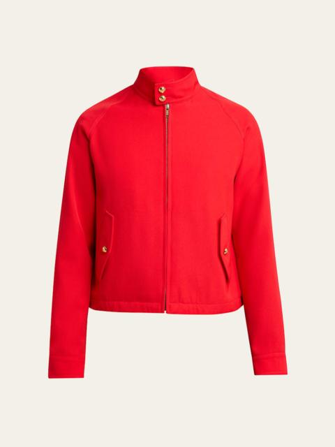 Valentino Men's Harrington Wool Full-Zip Blouson