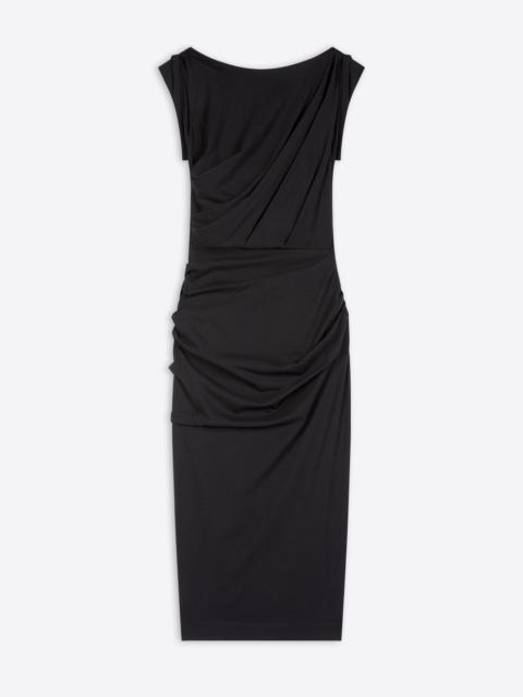 FITTED DRAPED DRESS