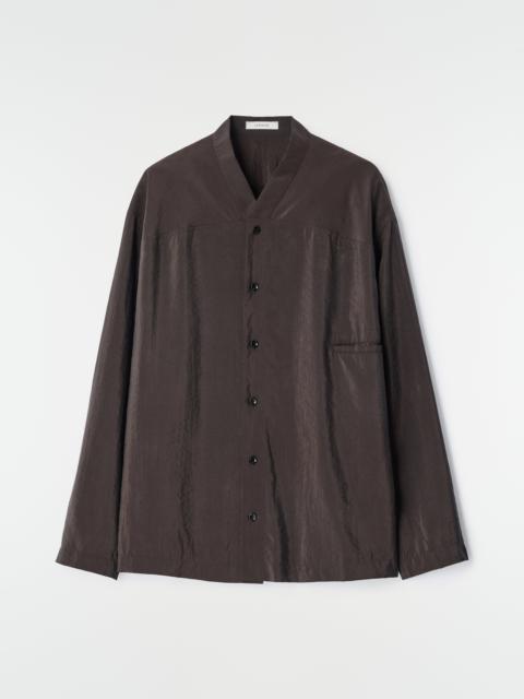 Lemaire V-NECK SHIRT IN DRY SILK