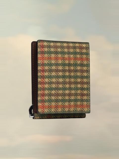 Maison Margiela Check money clip leather wallet