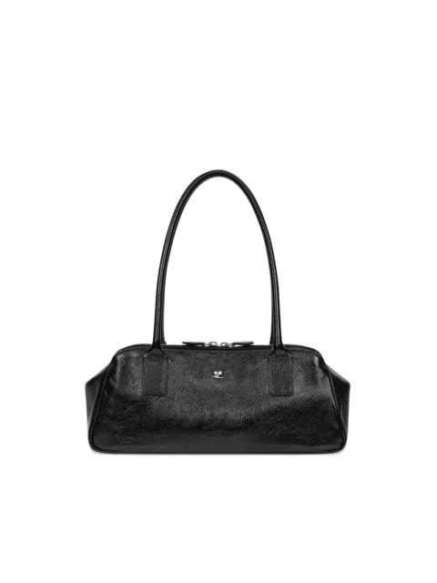 courrèges zip leather shoulder bag