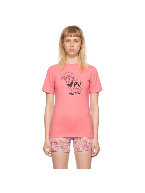 PRISCAVera SSENSE Exclusive Pink Cotton T-Shirt