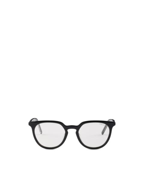 Prada sunglasses with the iconic metal plaque