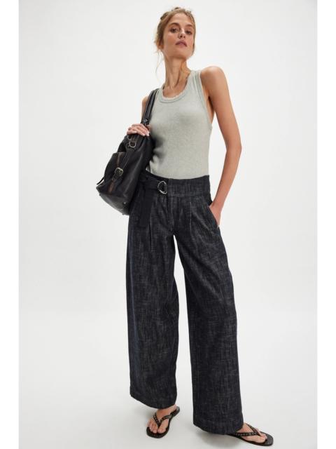 FREE PEOPLE Ainsley Belted Wide-Leg Trousers